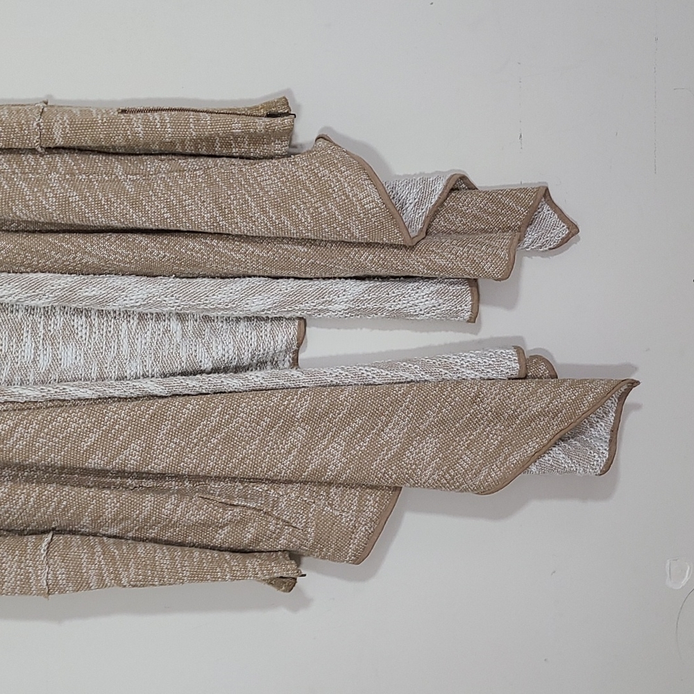 Free People In The Loop Waterfall Cardigan Oversize tweed Knit Beaige Size S - Picture 3 of 10
